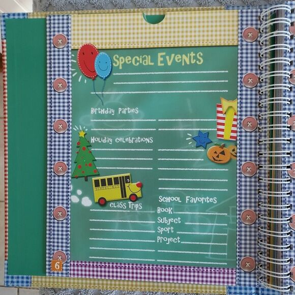 School Days Keepsake Memory Book Memories Pre-K-12 Records Binder Class Events‎ - Picture 6 of 12